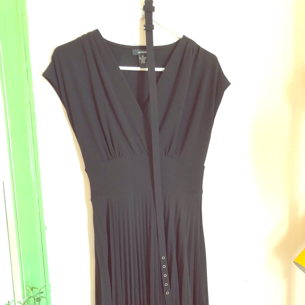 Alfani jersey crepe accordion pleated dress